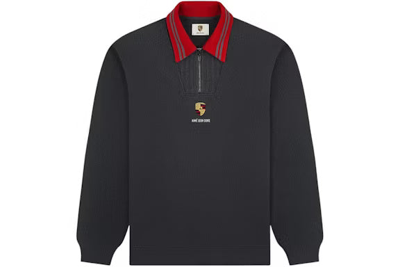 Aime Leon Dore x Porsche Jacquard Collar Quarter Zip Pullover Grey
